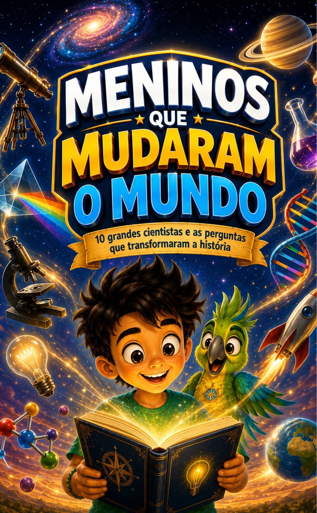 MENINOS QUE MUDARAM O MUNDO (10 grandes cientistas) - livro digital — Biografias