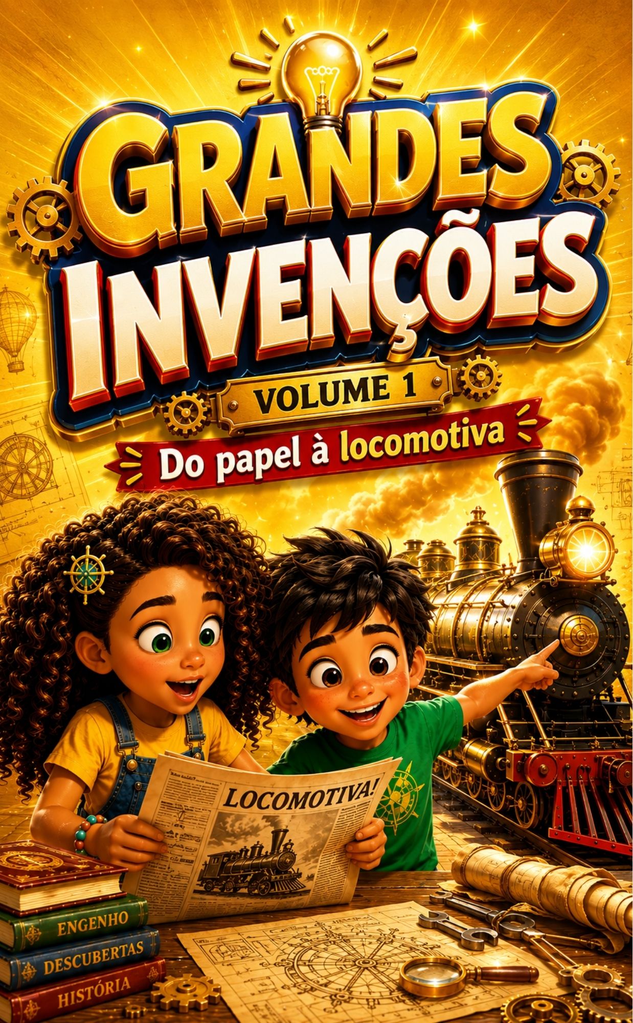 GRANDES INVENÇÕES - do papel à locomotiva (digital) — Curiosidades